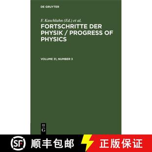 Volume Fortschritte 预订 9783112497395 Physik Der Progress Number Physics.