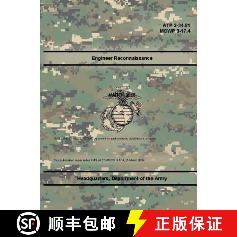 【3-4周达】Engineer Reconnaissance (ATP 3-34.81), (MCWP 3-17.4) [9780359014750]