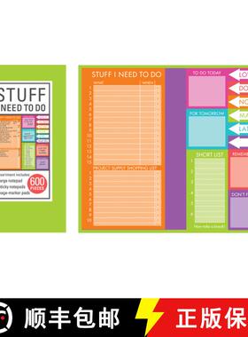 【3-4周达】Book of Sticky Notes: Stuff I Need to Do - Brights [9781680224658]