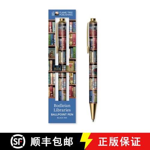 【3-4周达】Bodleian Libraries: Hobbies & Pastimes Bookshelves Boxed Decorative Ballpoint Pen [9781835626924]