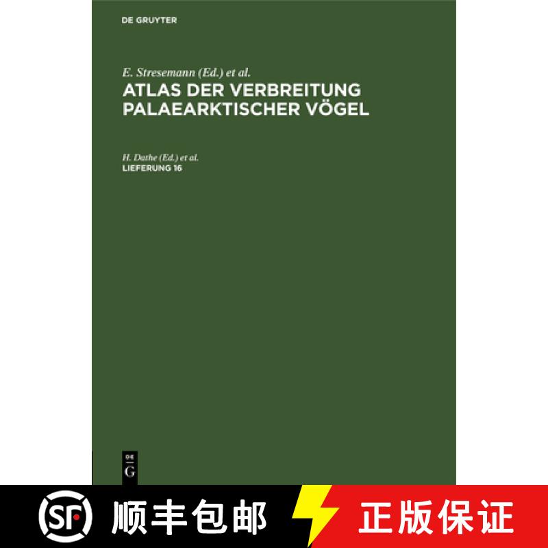 【2-3周达】Atlas Der Verbreitung Palaearktischer Vögel. Lieferung 16 [9783112577639]