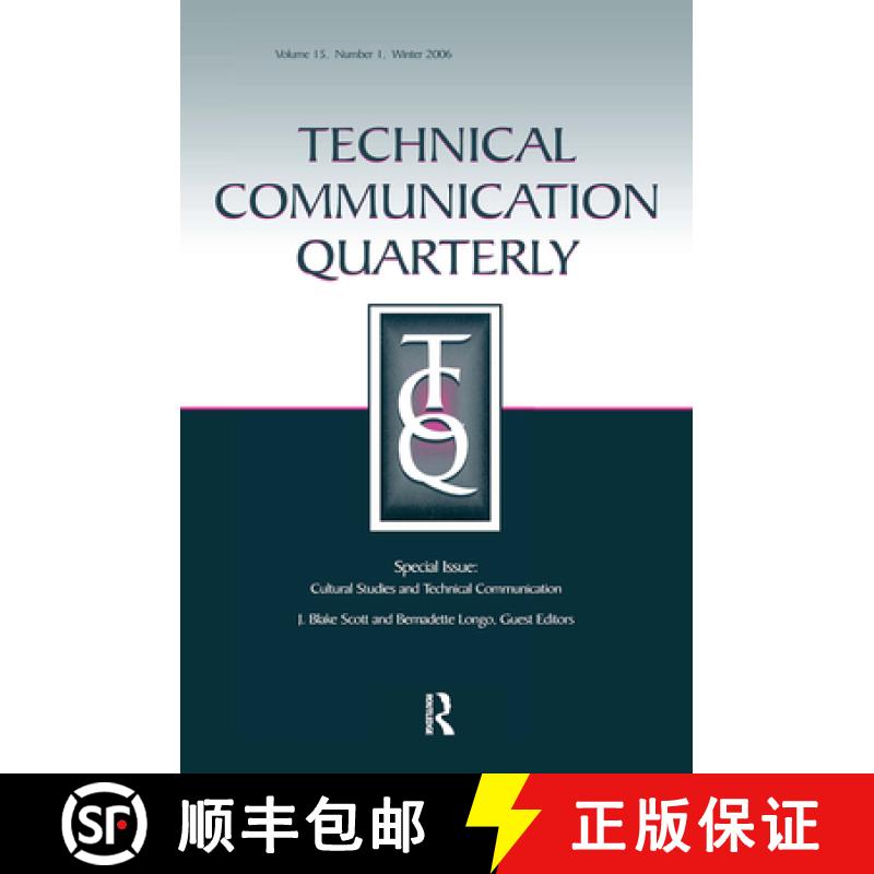 【3-4周达】Cultural Studies And Technical Communication Tcq V15#1: A Special Issue of Technical Commu... [9780805894059]