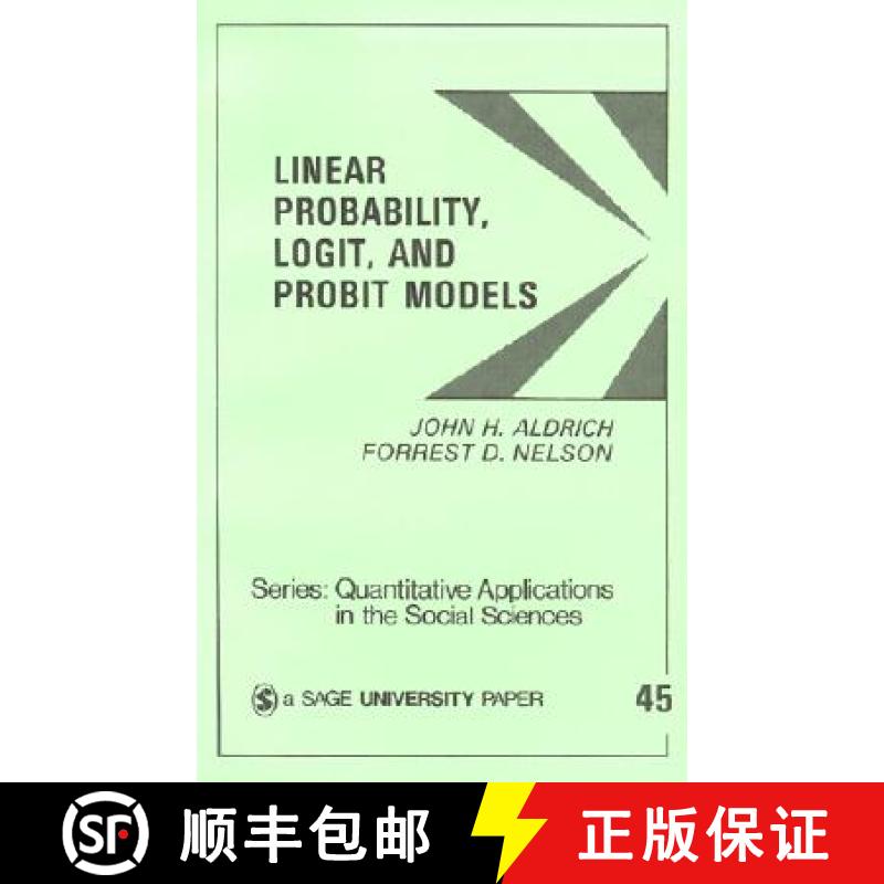 【4周达】Linear Probability, Logit, and Probit Models [9780803921337]
