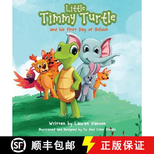 【3-4周达】精装 Little Timmy Turtle and his First Day of School [9781735127705]