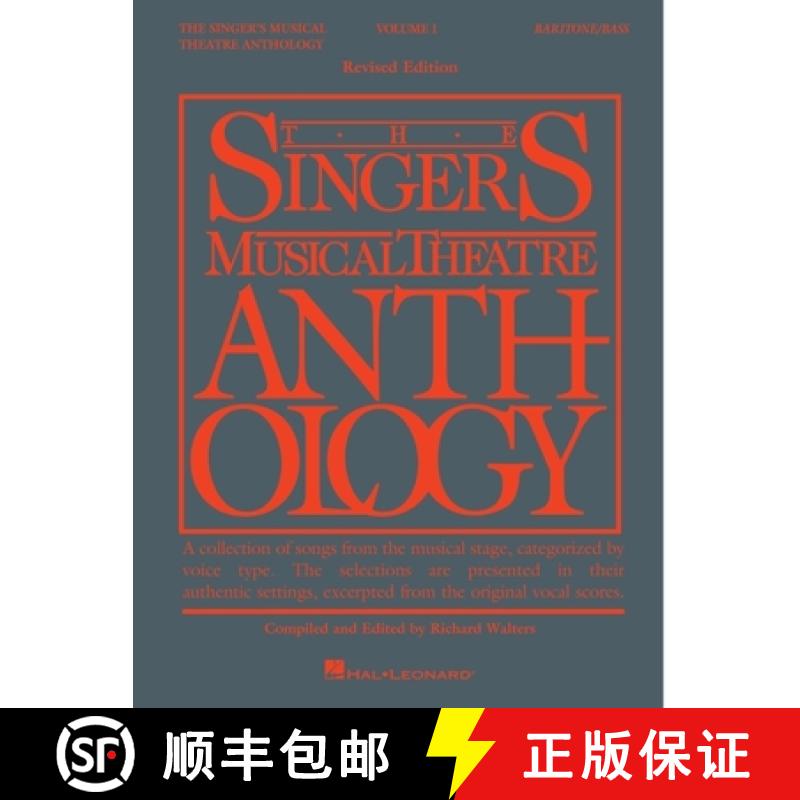 【3-4周达】The Singer's Musical Theatre Anthology - Volume 1: Baritone/Bass Book Only [9780881885484]