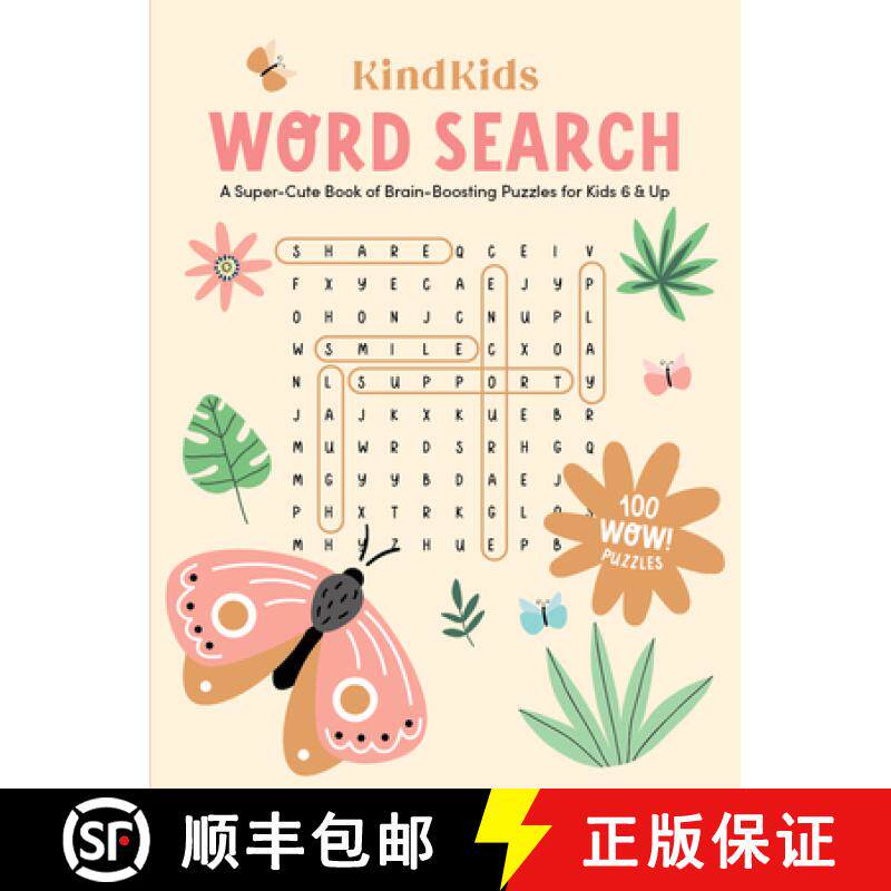 预订 Kindkids Word Search: A Super-Cute Book of Brain-Boosting Puzzles for Kids 6 & Up [9780764365591]