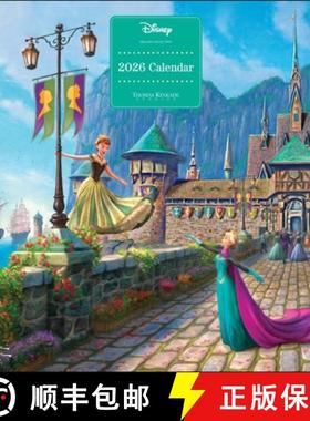 【3-4周达】Disney Dreams Collection by Thomas Kinkade Studios 2026 Wall Calendar [9781524896782]