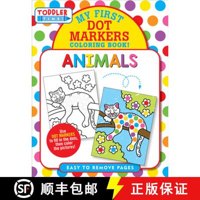 【3-4周达】Animals Dot Markers Coloring Book (Easy to Remove Pages) [9781441342577]