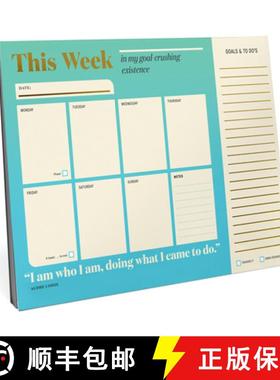 【3-4周达】This Week in My Goal Crushing Existence: Inner-Truth(r) Undated Weekly Desktop Planner [9781683495161]