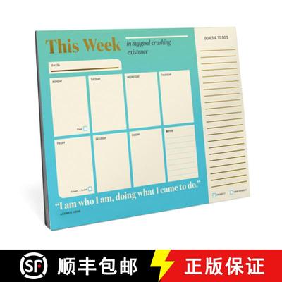 【3-4周达】This Week in My Goal Crushing Existence: Inner-Truth(r) Undated Weekly Desktop Planner [9781683495161]