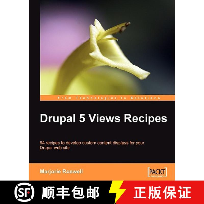 预订 Drupal 5 Views Recipes [9781847196965]