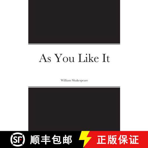 【3-4周达】As You Like It [9781387903290]