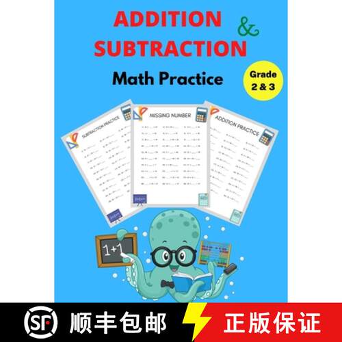 【3-4周达】Addition and Subtraction Math Practice Grade 2&3: Math Game Book with Subtracting and Addi... [9781915104618]