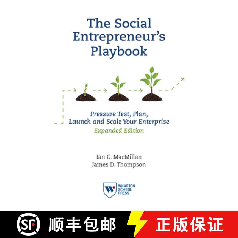 【3-4周达】The Social Entrepreneur's Playbook, Expanded Edition: Pressure Test, Plan, Launch and Scal... [9781613631324]