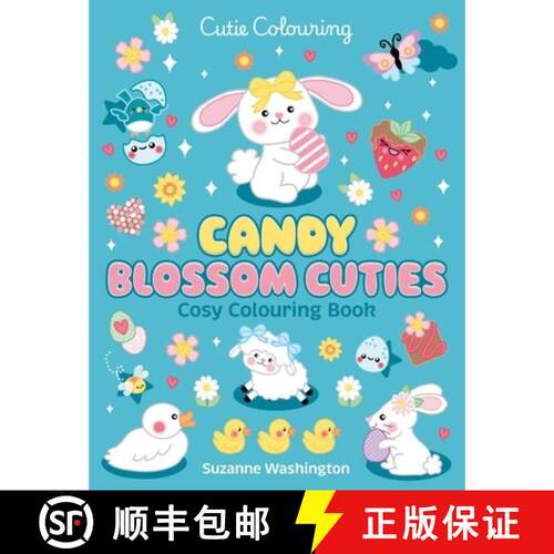 【3-4周达】Candy Blossom Cuties Cosy Colouring Book [9780702344503]