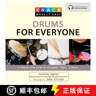 【3-4周达】Knack Drums for Everyone : A Step-By-Step Guide To Equipment, Beats, And Basics [9781599217772]
