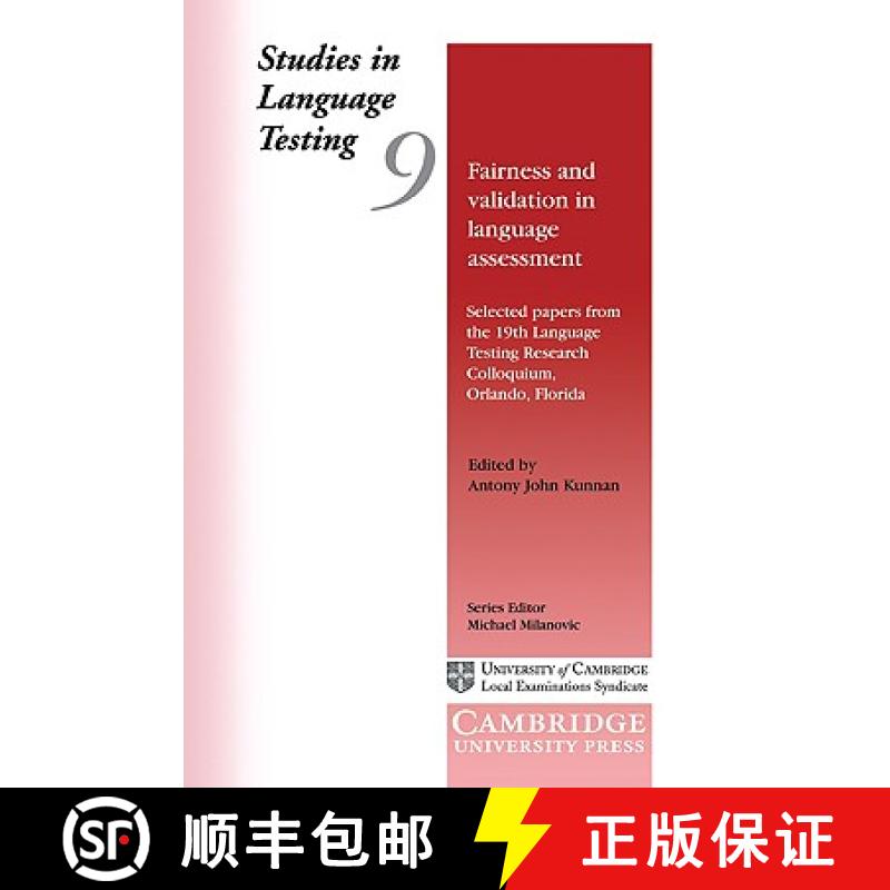 【3-4周达】Fairness and Validation in Language Assessment: Selected Papers from the 19th Language Tes... [9780521658744]