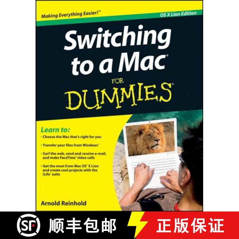 【3-4周达】Switching To A Mac For Dummies, Mac Os X Lion Edition [Wiley计算机] [9781118024461]