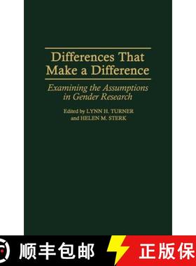 预订 Differences That Make a Difference: Examining the Assumptions in Gender Research [9780897893879]
