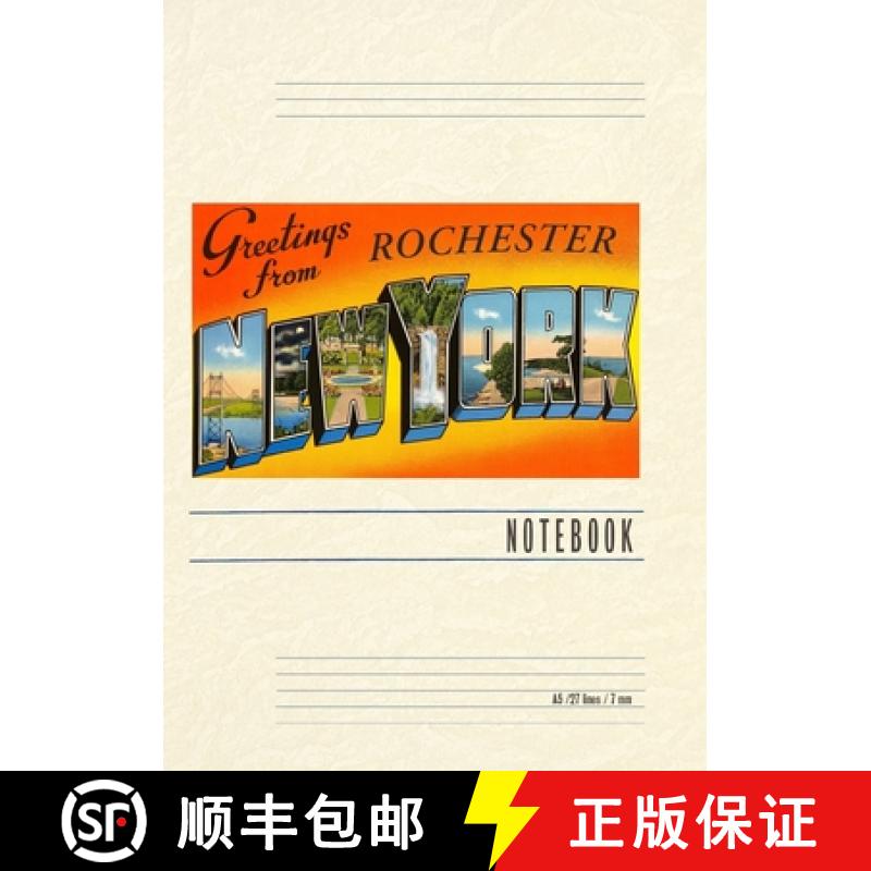 【3-4周达】Vintage Lined Notebook Greetings from Rochester, New York [9798385437856]