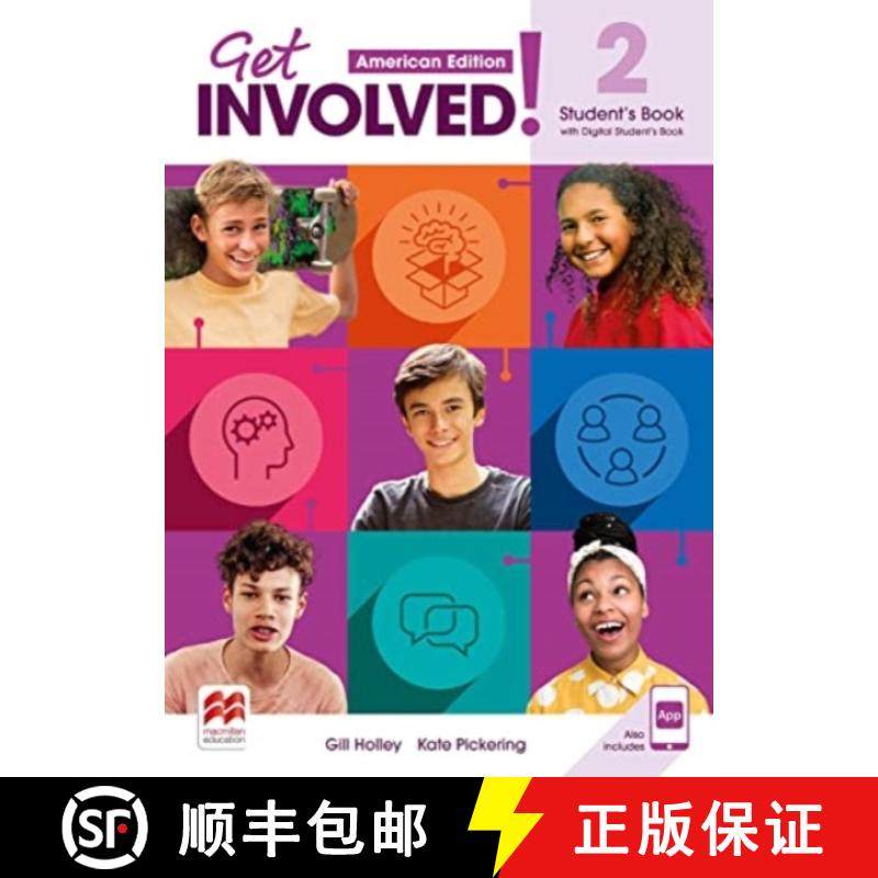 【3-4周达】Get Involved! American Edition Level 2 Student's Book with Student's App and Digital Stude... [9781380072184]