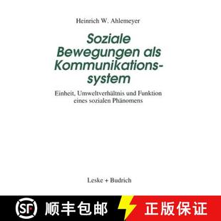 Einheit als Umweltverhältnis eine... Soziale Funktion 4周达 9783322997562 Bewegungen und Kommunikationssystem