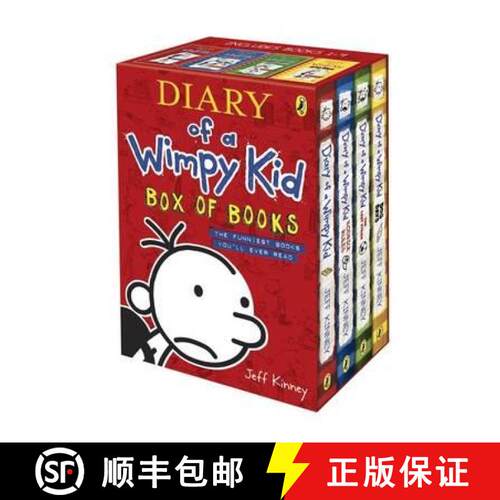 【3-4周达】Diary of a Wimpy Kid Box of Books [9780141341415]