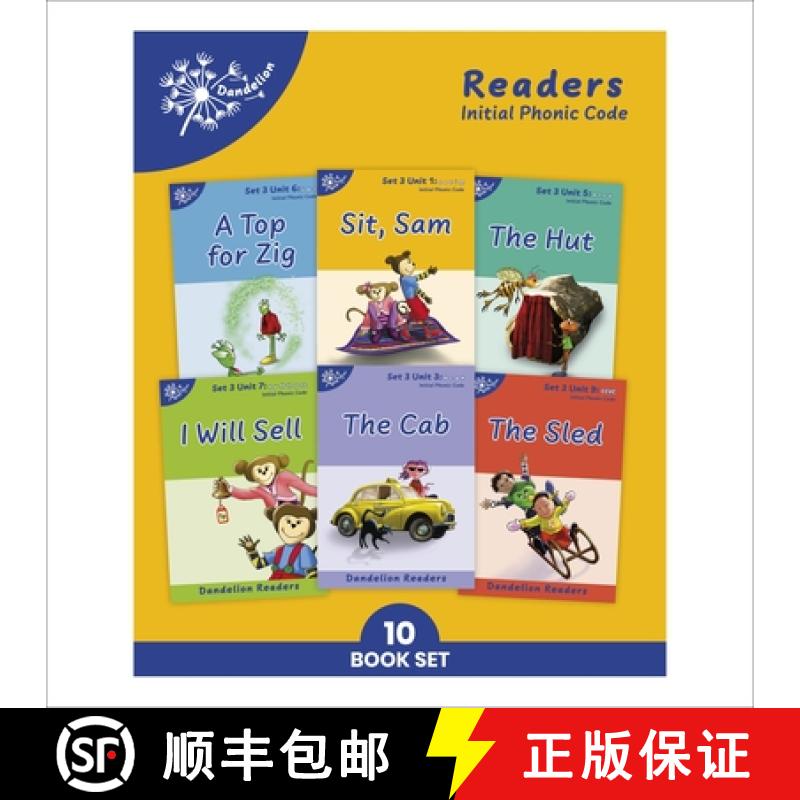 【3-4周达】Phonic Books Dandelion Readers Set 3 Units 1-10 (Alphabet code, blending 4 and 5 sound wor... [9781907170041]
