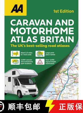【3-4周达】AA Caravan & Motorhome Atlas A3 Spriral [9780749584160]