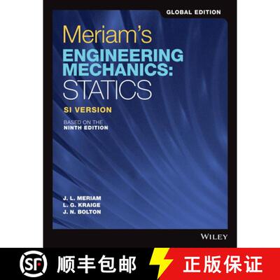 【3-4周达】Meriam'S Engineering Mechanics: Statics, Global Edition: Si Version, Based On The 9Th Edit... [9781119665045]