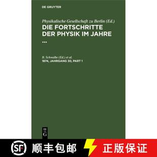 .... Die 预订 1874 9783112369456 Der Fortschritte Physik Jahrgang Jahre
