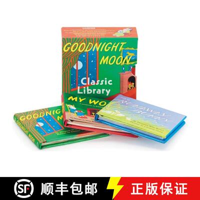 【3-4周达】Goodnight Moon Classic Library: Contains Goodnight Moon, The Runaway Bunny, and My World [9780061998232]