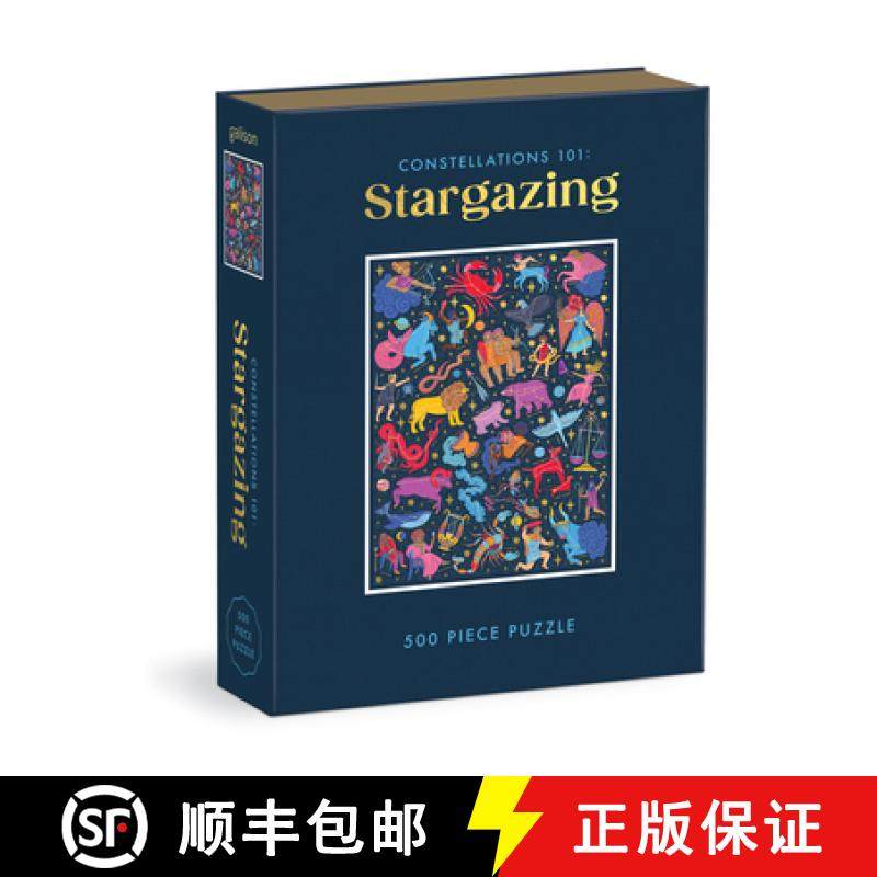 【3-4周达】Constellations 101: Stargazing 500 Piece Book Puzzle [9780735377967]