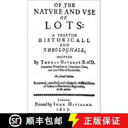 【3-4周达】Nature and Uses of Lotteries: A Historical and Theological Treatise [9781845401177]
