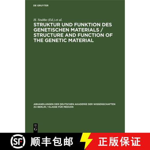 【3-4周达】精装 Struktur Und Funktion Des Genetischen Materials / Structure and Function of the Genet... [9783112648759]