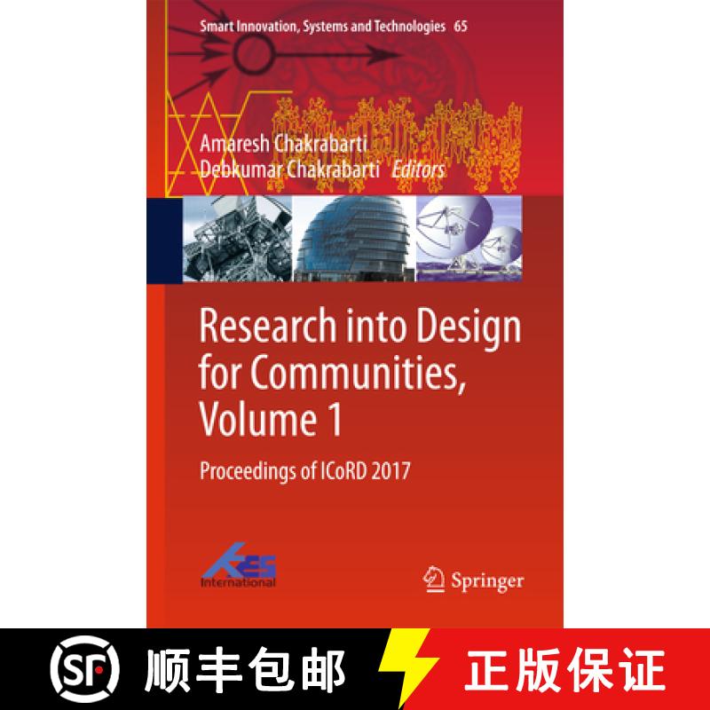 【3-4周达】Research Into Design for Communities, Volume 1: Proceedings of Icord 2017 [9789811035173]