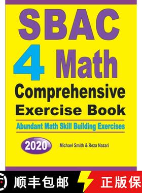 预订 SBAC 4 Math Comprehensive Exercise Book : Abundant Math Skill Building Exercises [9781646126057]