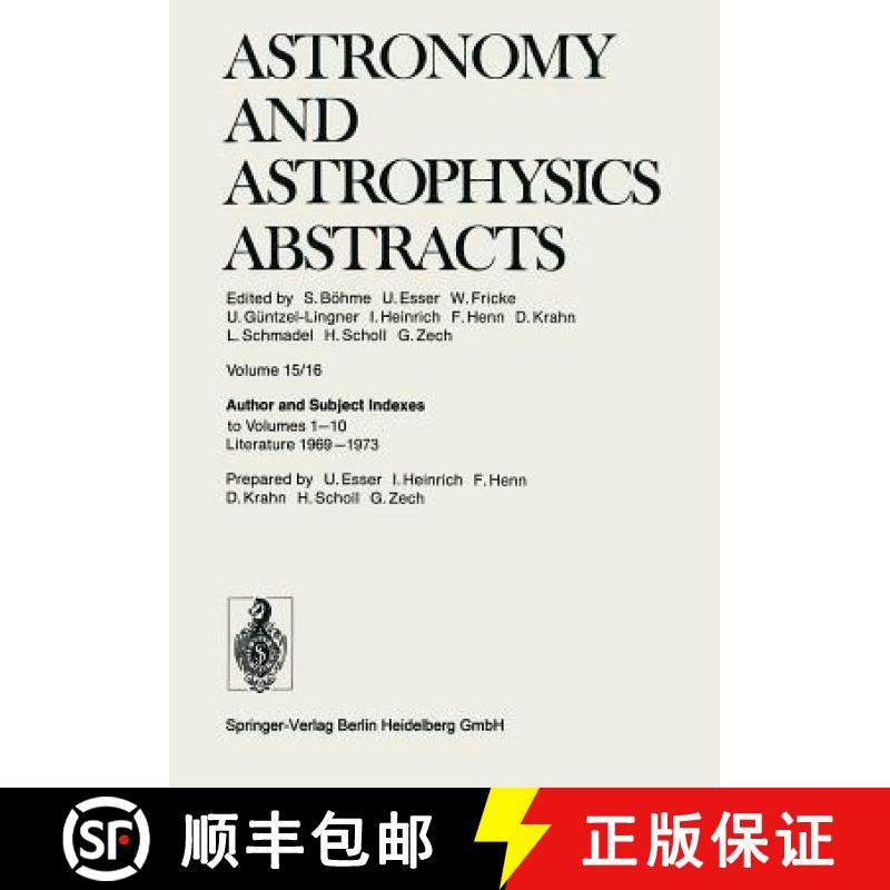 【3-4周达】Author and Subject Indexes to Volumes 1-10 Literature 1969-1973 [9783662122778]