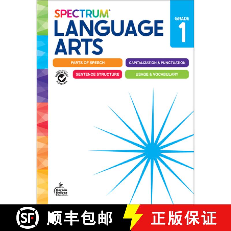 【3-4周达】Spectrum Language Arts Workbook, Grade 1 [9781483871356]
