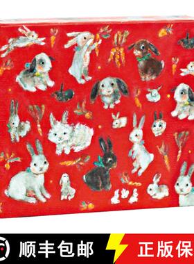 【3-4周达】Teneues - Quicknotes: Honey Bunnies, Notecards with Box, Blank Inside, 20 Full Color Notec... [9781623258450]