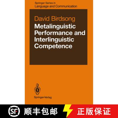 【3-4周达】Metalinguistic Performance and Interlinguistic Competence [9783642741265]