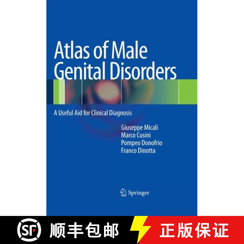 【3-4周达】Atlas of Male Genital Disorders : A Useful Aid for Clinical Diagnosis [9788847039292]