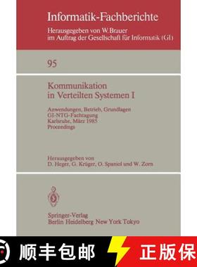 【3-4周达】Kommunikation in Verteilten Systemen I : Anwendungen, Betrieb, Grundlagen. GI/NTG-Fachtagu... [9783540151975]
