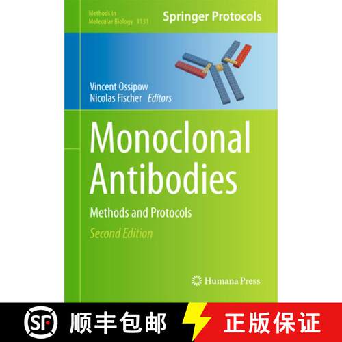 【3-4周达】精装 Monoclonal Antibodies : Methods and Protocols (2nd ed. 2014) [9781627039918]