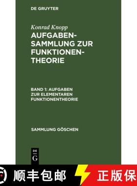 预订 Aufgaben zur elementaren Funktionentheorie [9783111237886]