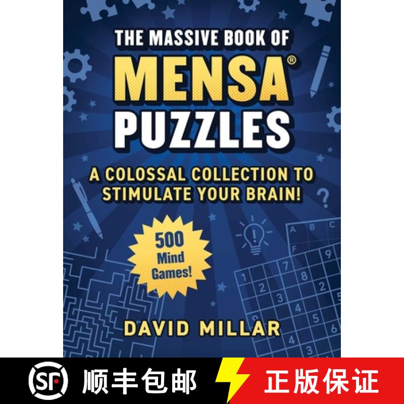 【3-4周达】Massive Book of Mensa(r) Puzzles: Over 500 Puzzles!--A Colossal Collection to Stimulate Yo... [9781510780163]