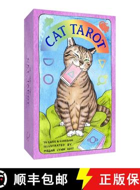 现货 猫咪塔罗牌:78张卡片和指南 Cat Tarot: 78 Cards and Guidebook [9781452173634]