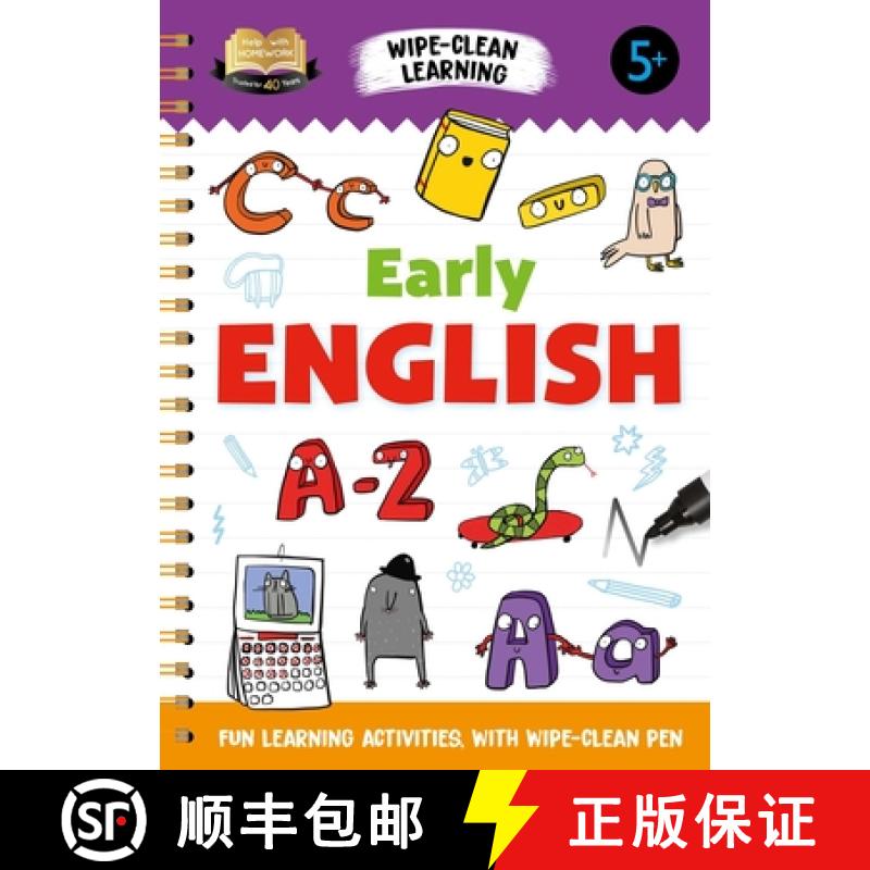 【4周达】Help with Homework Early English: Fun Learning Activities with Wipe-Clean Pen [9781838527877]