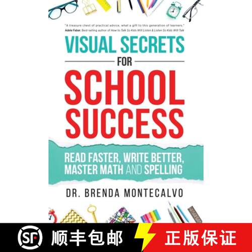 【3-4周达】精装 Visual Secrets for School Success: Read Faster, Write Better, Master Math and Spelling [9781640856516]