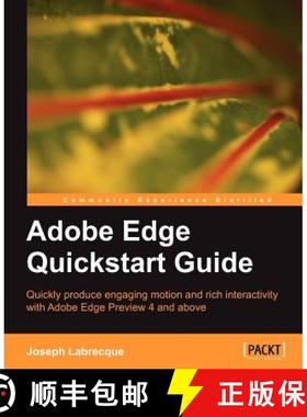 预订 Adobe Edge QuickStart Guide [9781849693301]